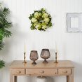 thumbnail image 2 of Nearly Natural 4780 Hydrangea Wreath, 22-Inch, Cream/Green, 2 of 4