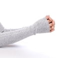 thumbnail image 2 of (negro) guantes largos de lana para mujer, 2 of 5