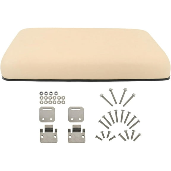 ALL-CARB Beige Golf Cart Front Seat Bottom Replacement for Club Car DS 2000.5-Up 102174201 102174202