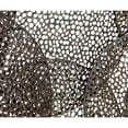 thumbnail image 5 of DecMode Black Metal Geometric Overlapping Perforated Plate Wall Decor, 5 of 12