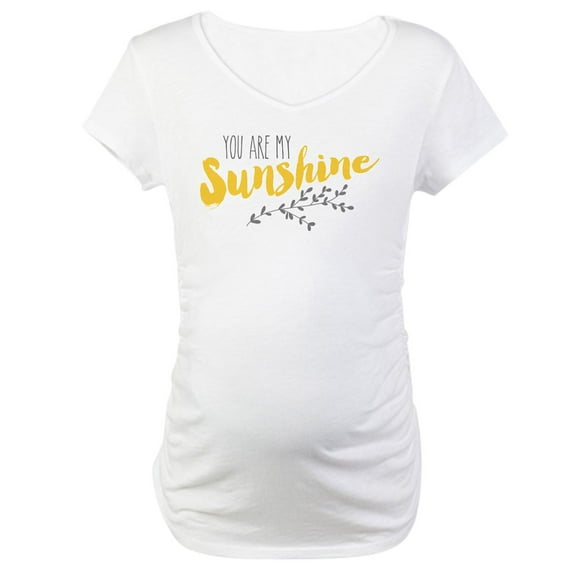CafePress - You Are My Sunshine Maternity T Shirt - Cotton Maternity T-shirt, Cute & Funny Pregnancy Tee