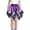 A-Purple8, variant on Kid Girls Skirt Carnival Casual Irregular Hem Butterfly Print Mini Skirt Party Wear Elastic Waist Stylish Skirt