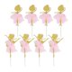 thumbnail image 3 of Creative Ballerina Dancing Girl Cupcake Toppers 8 Pcs Cake Ornaments Practical Design Ideal For Kids Party Decoration, 3 of 3