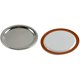 thumbnail image 3 of 24pcs Regular Mouth Mason Jar Lids/rings Reuseable Metal Mason Jar Canning With Silicone Gasket Lids 24pcs Lids Silver, 3 of 3