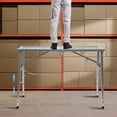 thumbnail image 3 of Portable Adjustable Work Platform Step Ladder Folding Scaffolding Platform, 3 of 18