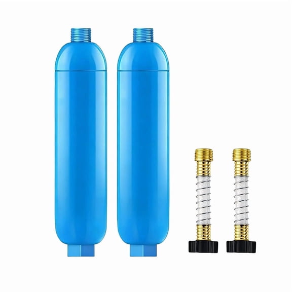 2pcs RV Inline Water Filter with Flexible Hose Protector,Reduces Chlorine, , Odor for RVs and , Drinking