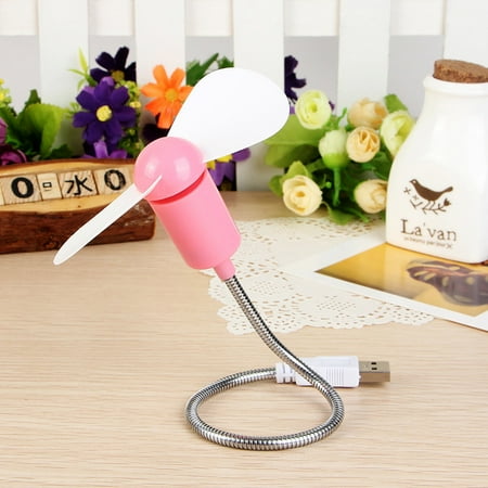 

LuClweCe Fans Mini Serpentine Curved Fan Silent Soft Leaf Fan USB Interface Electric Fan