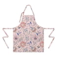thumbnail image 2 of Pioneer Flower Floral Print Pattern Apron-Garden Aprons for Women with Pockets-Cotton Linen Waterproof Kitchen Cooking Gardening Aprons Adjustable for Kitchen,Cooking,BBQ and Salon 33x27 Inch, 2 of 7