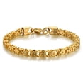 thumbnail image 5 of Female Flower Bracelet for Women Braslet 14K Yellow Gold Chain Link Bracelets Woman Jewelry, 5 of 8
