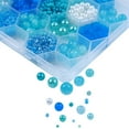 thumbnail image 2 of DIY 24 Style Acrylic Resin Beads Jewelry Making Finding Kit Round Rice Light Sky Blue 2.2~12x1.5~11.5mm Hole: 0.7~2.2mm, 2 of 4
