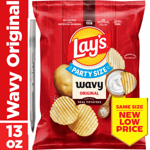 Lay's Original Wavy Potato Chips Party Size
