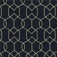 thumbnail image 3 of 7'x10' Navy Blue Hand Hooked UV Treated Trellis Indoor Outdoor Area Rug, 3 of 3