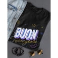 thumbnail image 3 of Buon Ferragosto Beach Objects T-Shirt Women -Image by Shutterstock, Female x-Large, 3 of 4