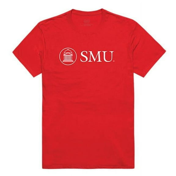 W Republic Apparel 516-150-R58-01 Southern Methodist University Mens Institutional Tee, Red - Small