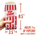 thumbnail image 6 of Avant Grub 1 oz Leak-Resistant Red and White Disposable Paper Popcorn Bags 200 Ct, 6 of 8