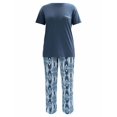 thumbnail image 3 of Wrangler Women's Short Sleeve Cotton Blend Pajama Set, Sizes S-4X, 3 of 11