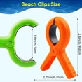 thumbnail image 2 of Towel Clips for Beach Chairs, Large Beach Towel Clips for Beach Chairs 8 Pack, Multicolor Beach Towel Clips for Chair Cruise Pool, Clothes Pins 4 Color, 2 of 4