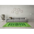 thumbnail image 3 of Ahgly Company Indoor Round Abstract Green Modern Area Rugs, 8' Round, 3 of 4