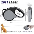 thumbnail image 3 of EC.TEAK Retractable Dog Leash, 16FT Retractable Leash for Small/Medium Breed Up to 55 LBS, One Button Break & Lock, No Tangle, 3 of 7
