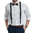 thumbnail image 7 of Buyless Fashion Trucker Suspenders for Men - 48" Elastic Adjustable Straps 1" - X Back Utility Braces - 5149-Black, 7 of 7