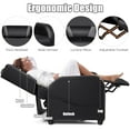 thumbnail image 4 of Giantex Fauteuil Inclinable, Sofa Inclinable de Massage Sofa Simple Siège de Cinéma Maison Fauteuil de Lecture, Gris, 4 of 7