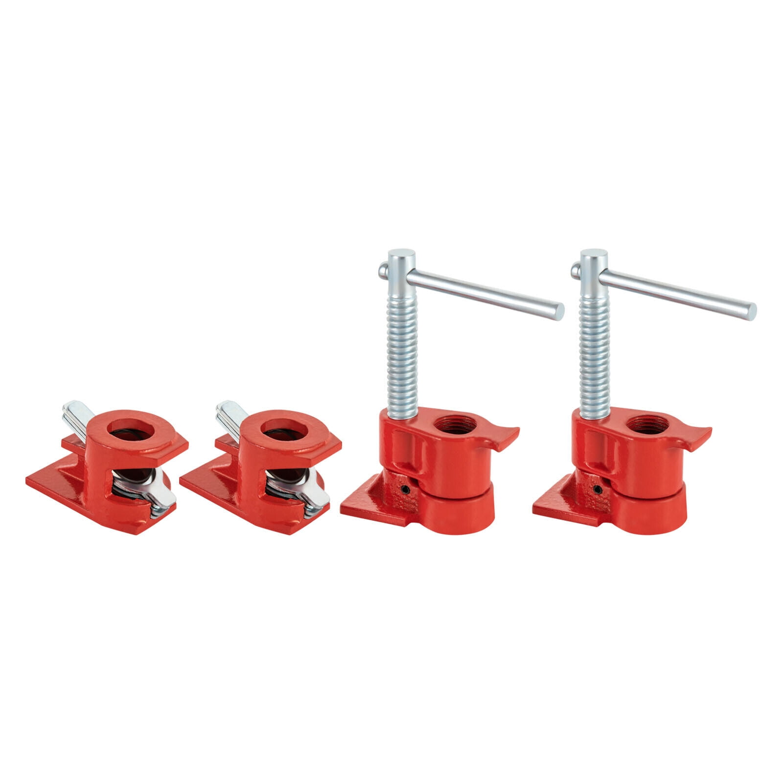 DENEST 2 Set 1/2" Wood Gluing Pipe Clamps, Heavy Duty Pipe Clamp Fixture Set for Woodworking