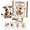 D#048, variant on Floral Fabric Patchwork Animals DIY Kit, Complete Handmade Sewing Craft Set with Stuffing and Buttons, Cute Ornament Making Kit, Ideal Gift for Adults & Beginners for Birthday Holiday H#052