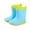 Blue, variant on Gelikeya Rain Boots for Girls Cartoon Dinosaur Soft and Breathable Rain Shoes Back To School Shoes (Blue, Size 10-10.5 Years)