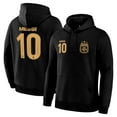 thumbnail image 2 of Icon Sports Official Argentine Football Association Lionel Messi Pullover Hoodie - Unisex Adult - AFA117PH Black M, 2 of 2