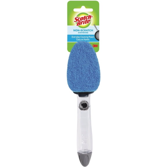 Scotch-Brite Non-Scratch Dishwand Kitchen Scrubber - Safe for Non-Stick Cookware - 4 Pack