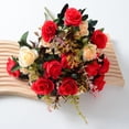 thumbnail image 5 of Nvzi Ramo de 2 flores artificiales de tacto real para decoración del hogar, la oficina y la boda (Q61, 13,9 pulgadas de largo), 5 of 5