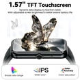 thumbnail image 7 of Fitness Tracker, 1.57inch Smartwatch for Men and Women, Gits for Android and iPhone Devices, Pedometer/Bluetooth Calls (Make/Receive), 50+ Exercise Modes, Fitness Watch Gift (Black), 7 of 7