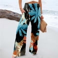thumbnail image 1 of WILLBEST Pantalones Casuales para Mujer: elegantes Pantalones de Pierna Ancha, Cintura Alta, Elásticos y Estampados con Bolsillos para Uso Diario. Grande, 1 of 4
