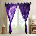 thumbnail image 4 of Erosebridal Purple Wolf Curtains for Bedroom,Moon Galaxy Wolf Curtains Blackout,Hunting Safari Curtains & Drapes Exotic Boho Style Window Curtains 2 Panels 38"Wx54"L, 4 of 6