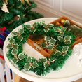 thumbnail image 2 of 10Pcs Simulation Christmas Red Fruit Leaves Christmas Tree Decoration, 2 of 8