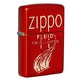 thumbnail image 3 of Zippo Fluid Retro Design Metallic Red Pocket Lighter, 3 of 4