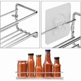 thumbnail image 4 of Metal Spice Rack, 2 Pieces Metal Spice Rack, Wall Spice Racks, Adhesive Stainless Steel Spice Rack(Silver), 4 of 5