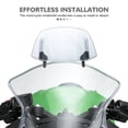 thumbnail image 3 of unbranded Motorcycle Windscreen Clear Replacement with Enhanced Wind Protection and Airflow Design, 3 of 7