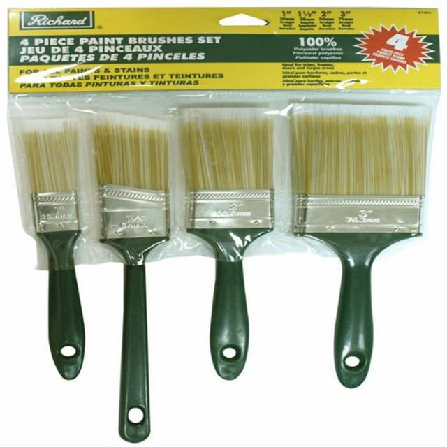 A Richard Tools 81304 4 Pcs Pinceau 1 Po-1.50 Po Angulaire 2 & 3 Po