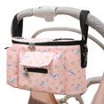 thumbnail image 1 of YOPTOP Stroller Organizer Large Capacity Pram Buggy Storage Bag Multi Compartment Pram Bag Mummy Shoulder Bag with Mobile Phone Pocket Shoulder Strap for Carrying Diaper Toys Snacks Bott,pink,1pcs, 1 of 7