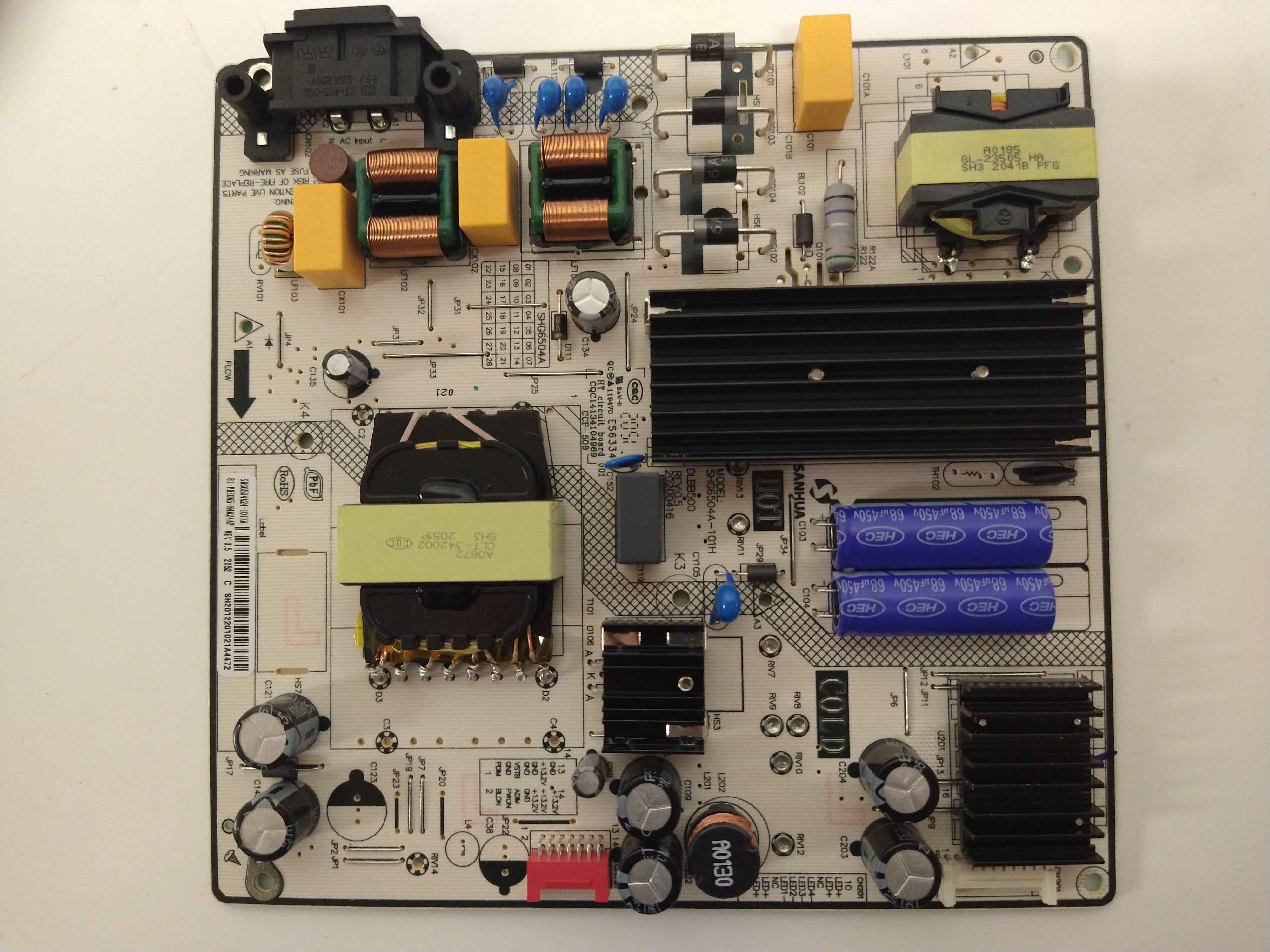 LG 65UN7000PUD CUSFLH Power Supply (SHG6504A101H) 81PBE065H4A24AP