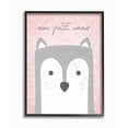 thumbnail image 2 of The Kids Room By Stupell Mon Petit Amour Grey Fox with Pink Polka dots Framed Art, 11 x 14, Design By Artist Jessica Mundo 16 x 20, 2 of 3