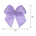 thumbnail image 2 of 50 Pcs Mini Ribbon Bow 1" Mini Fabric Satin Ribbon Flower Bows for Craft DIY Sewing Wedding Birthday Party Gift Wrap Bows Dark Purple, 2 of 6