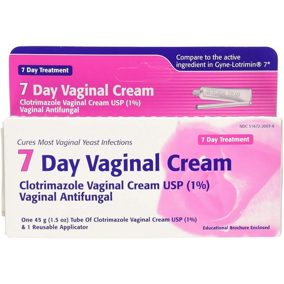 BcTlyInc Clotrimazole 7 Vaginal Cream 45 g (Pack of 5)