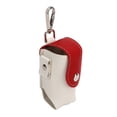 thumbnail image 3 of Bolsa de golf portátil Pu botón metálico duradero moda Golf base Golf fanático suministros rojos, 3 of 10