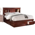 thumbnail image 1 of ACME Louis Philippe III Queen Bed in Cherry, 1 of 3