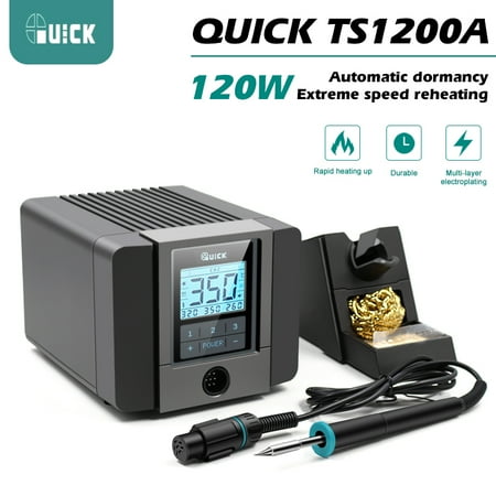 

QUICK TS1200A Intelligent Digital Solder Station 120W Lead Free Soldering Station Automatically Sleep For Phone PCB IC Rework