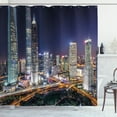 thumbnail image 1 of Ambesonne Urban Shower Curtain, Skyline of Modern City, 69"Wx75"L, Multicolor, 1 of 3