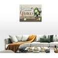 thumbnail image 6 of Farmhouse Floral Wall Decor Rustic Country Flowers Hummingbird Pictures Wall Art Amazing Grace Painting Canvas Print Framed Home Artwork For Bathroom Bedroom Kitchen Office 16"x12", 6 of 6