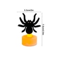 thumbnail image 3 of Halloween Flame Candles with Bats - Juego de velas de té a pilas para una decoración espeluznante y ambiente de fiesta, 3 of 6
